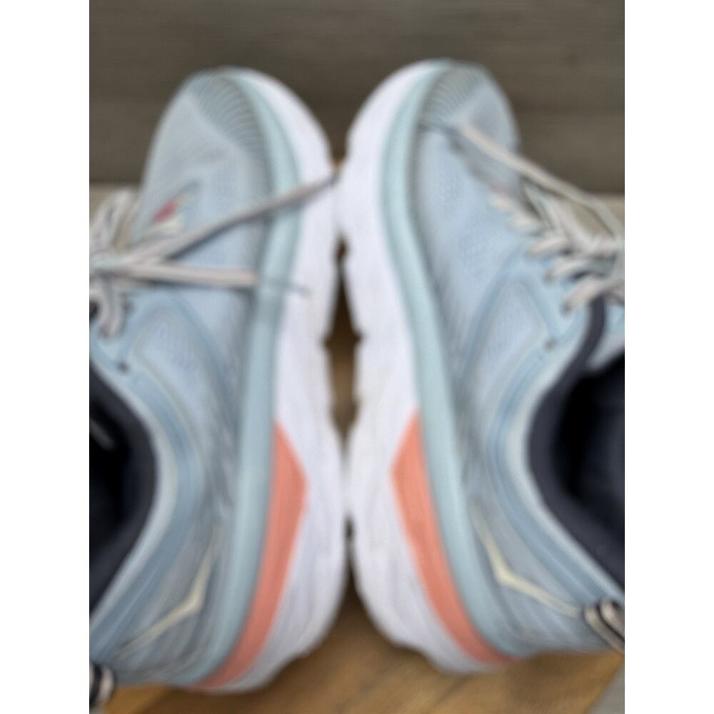 Hoka One W Bondi 7 Light Blue Athletic Cushioned Running Shoes. Womens 7.5 - Picture 9 of 12